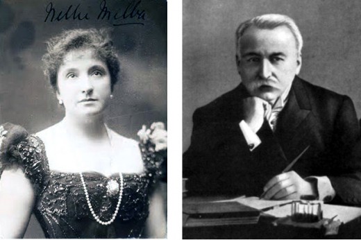 Nellie Melba y Auguste Escoffier